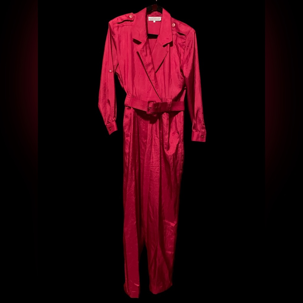 Hot red jumpsuit! 1980’s.